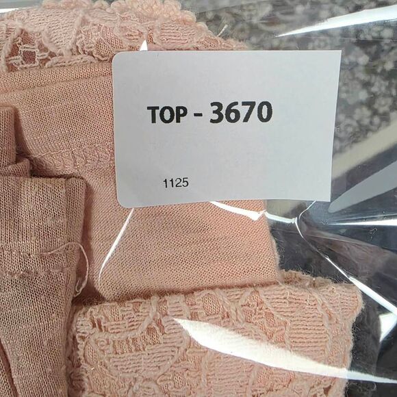 Vanity Lace Front Halter Tank Top Blush Pink S - Picture 7 of 7